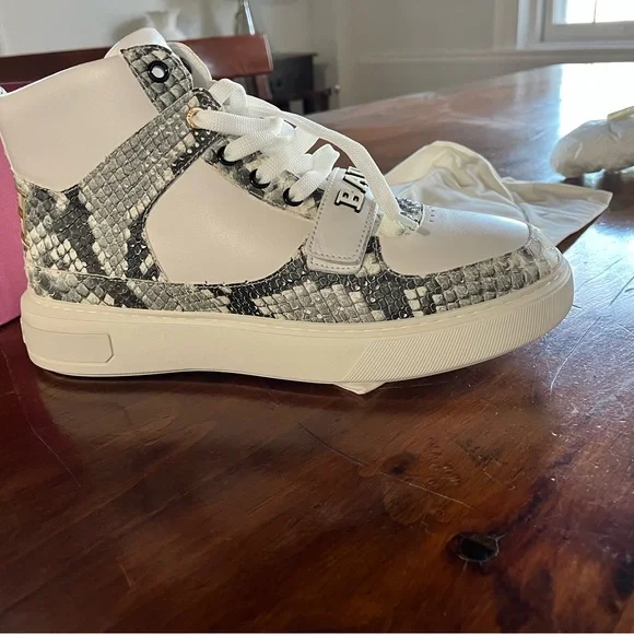 Bally Hightop Snakeskin Sneakers